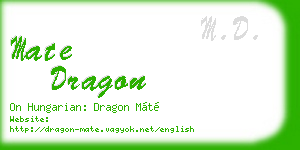 mate dragon business card